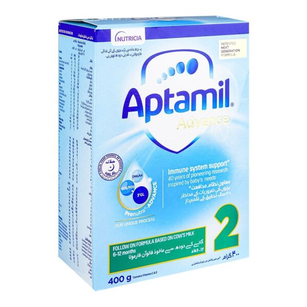 Aptamil Advance No-2, Follow On Formula Based On Cow's Milk 6-12 Months, 400g Box